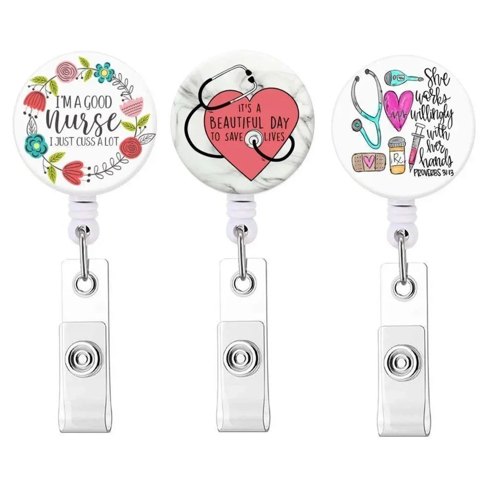 Funny RN Name Badge Reels